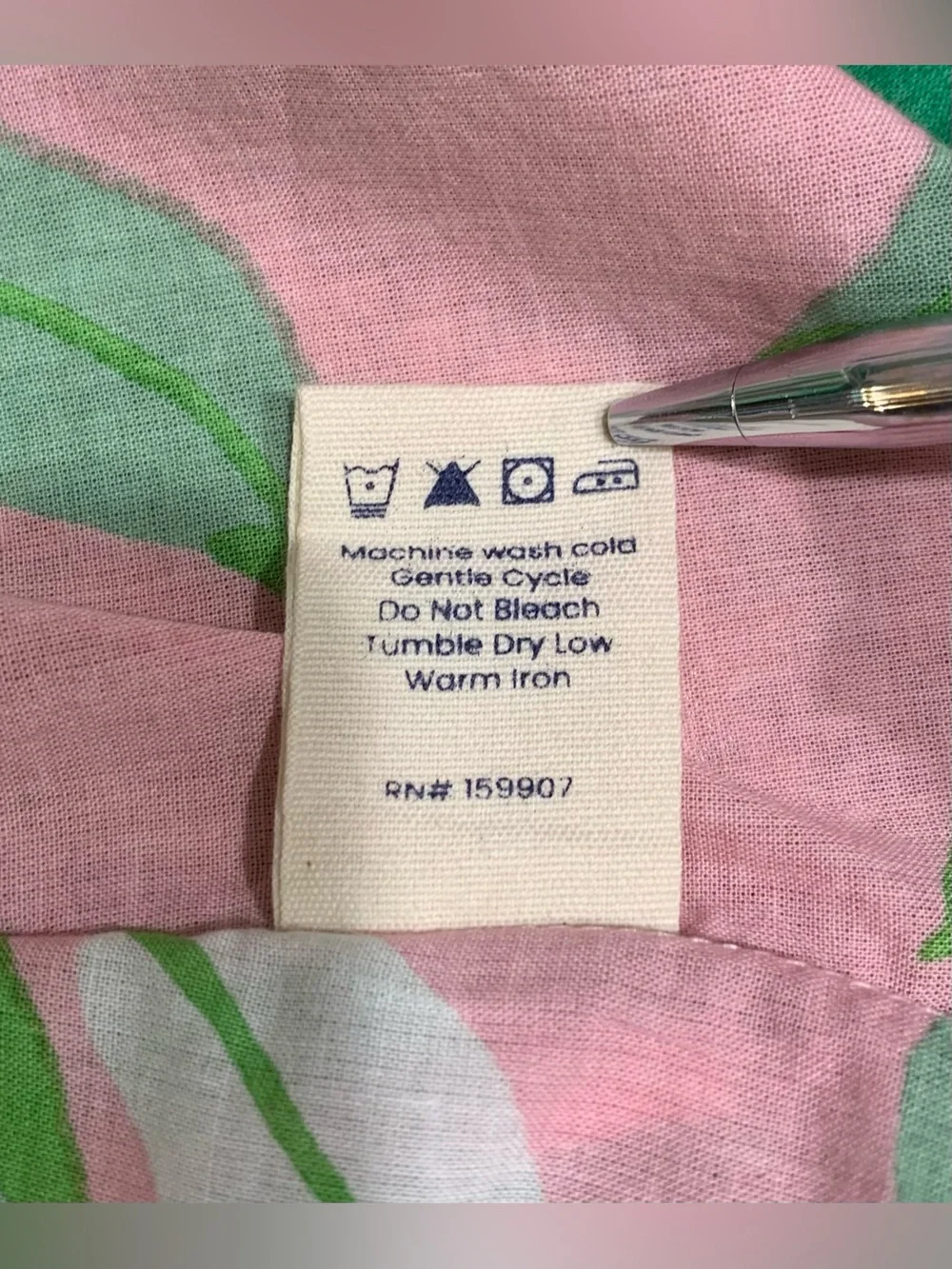 Print Fresh Lime Zest Organic Cotton Caftan OS P - Picture 13 of 15